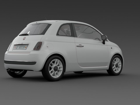 Fiat 500 Modelo 3D
