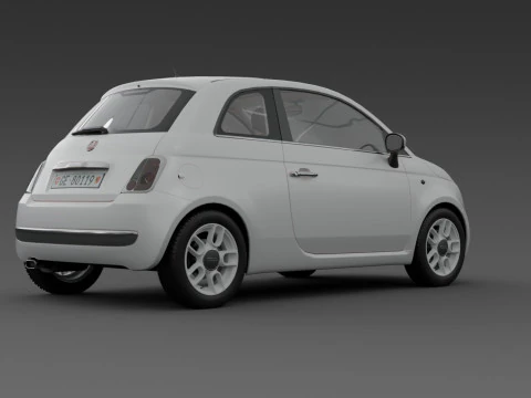 Fiat 500 3D Model