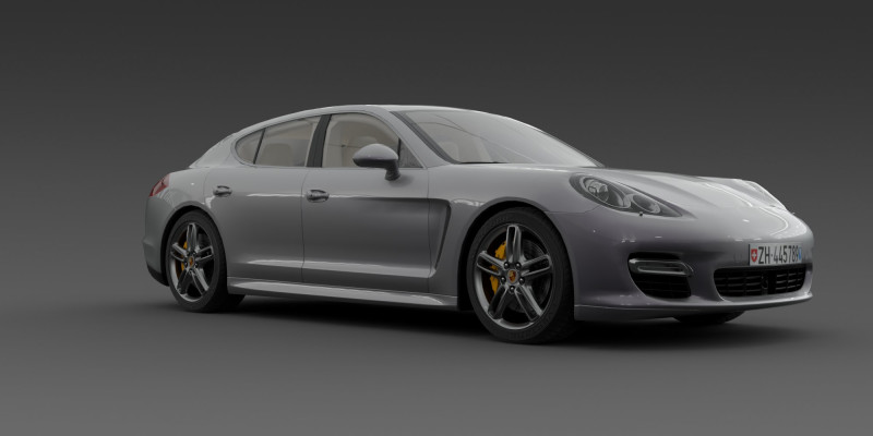 Porsche Panamera 3D Model .c4d .max .obj .3ds .fbx .stl .blend 