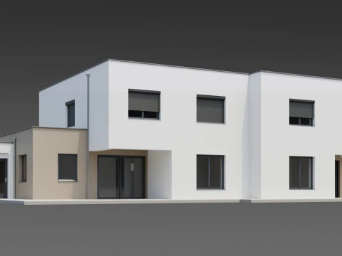 Moderna residenza duplex Modello 3D