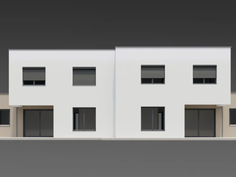 Moderna residenza duplex Modello 3D