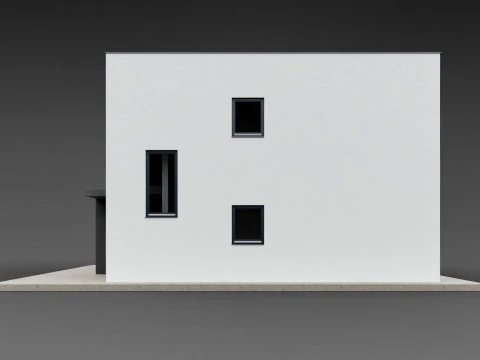 Duplex house Amlach 3D Model