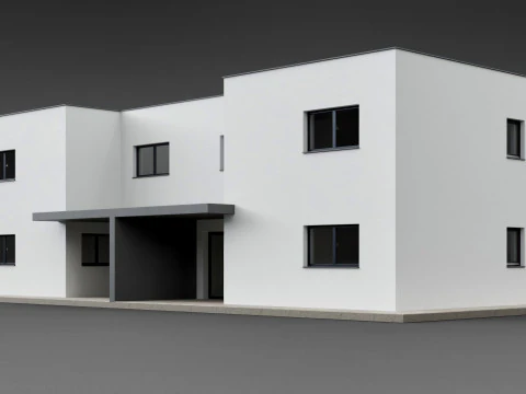 Duplex house Amlach 3D Model