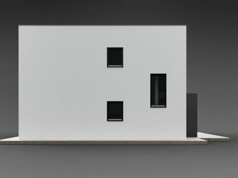 Duplex house Amlach 3D Model