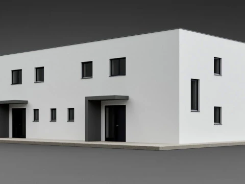 Duplex house Amlach 3D Model