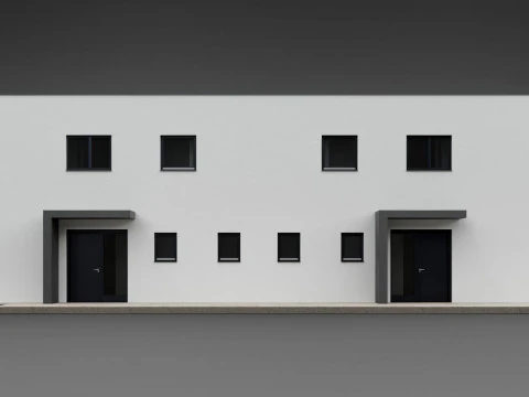 Duplex house Amlach 3D Model