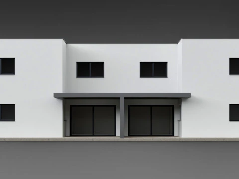 Duplex house Amlach 3D Model