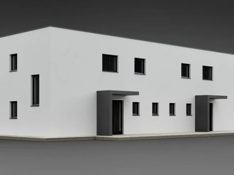 Duplex house Amlach 3D Model