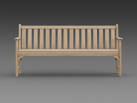 Banco de madeira Modelo 3D