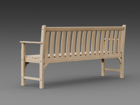 Banco de madeira Modelo 3D