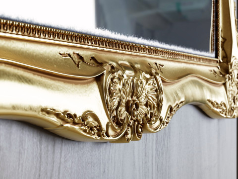 Specchio barocco dorato Modello 3D