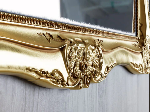 Baroque Gold Mirror 3D Model