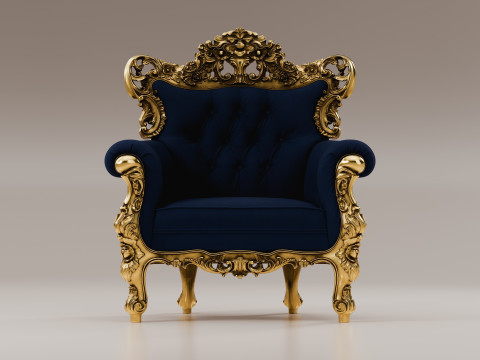 贝洛尼扶手椅 3D 模型