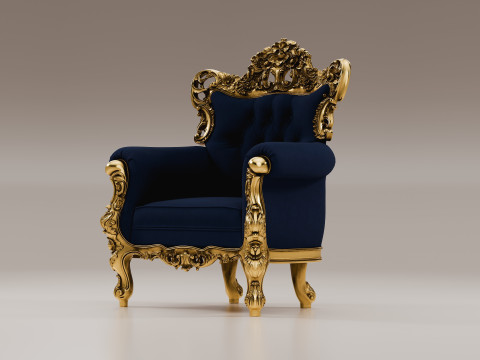 贝洛尼扶手椅 3D 模型