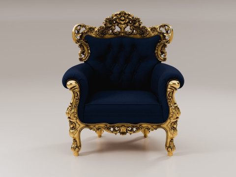 贝洛尼扶手椅 3D 模型