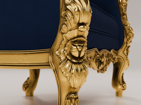 贝洛尼扶手椅 3D 模型