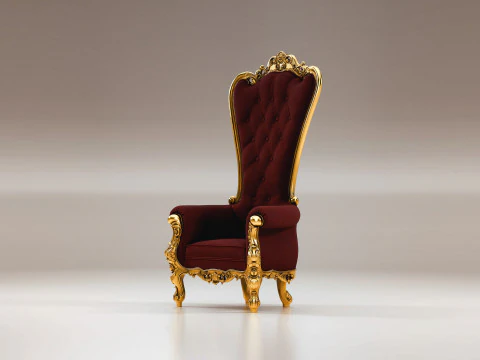 King Armchair 3D Model
