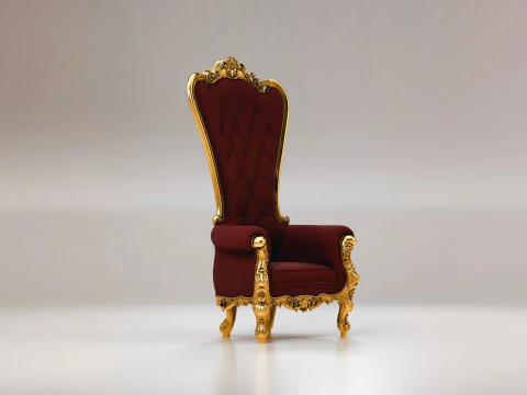 King Armchair 3D Model