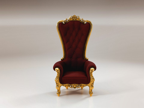 King-Sessel 3D Modell