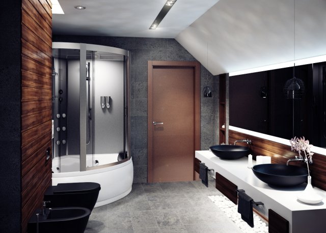 modern bathroom 3Dモデル .c4d .max .obj .3ds .fbx .stl .blend 