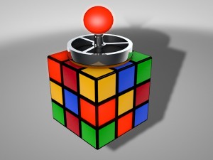 rubics cube ashtray 3Dモデル