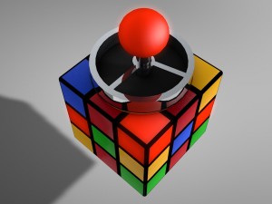rubics cube ashtray Model 3D