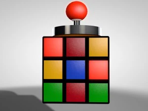 rubics cube ashtray 3D Model