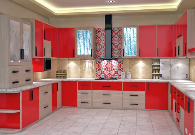 kitchen design 3D 模型 .c4d .max .obj .3ds .fbx .stl .blend 