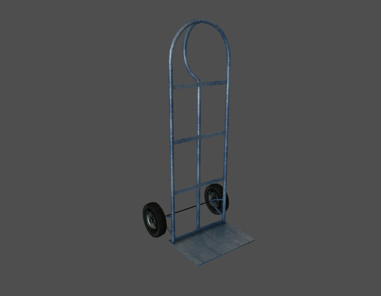 handcart 3D Model .c4d .max .obj .3ds .fbx .stl .blend 