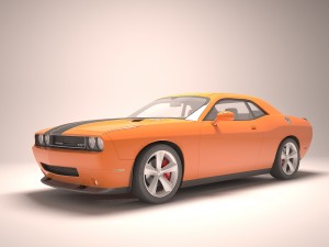 dodge challenger srt8 3D Модель