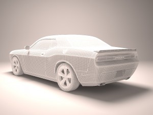 dodge challenger srt8 3D Модель