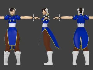 street fighter - chun-li 3D Model