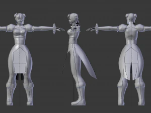 street fighter - chun-li 3D Model