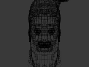 cartoon handsome guy head rigged 3D Model