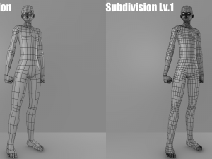 simple low-poly base mesh - male version 3D Model