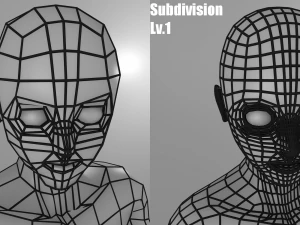 simple low-poly base mesh - female version 3D Model
