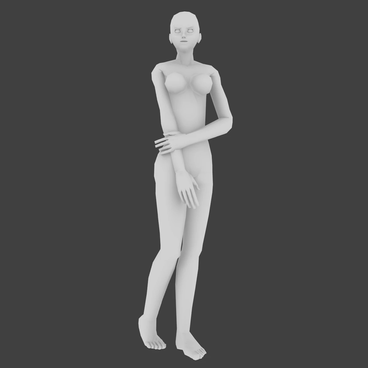 simple low-poly base mesh - couple-pack 3D Model .c4d .max .obj .3ds .fbx .stl .blend 