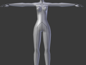 simple low-poly base mesh - couple-pack Modello 3D