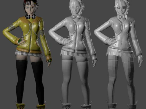 game character - otohime 3D Model