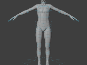 Stylized humanoid base mesh - male -rigged- Modèle 3D
