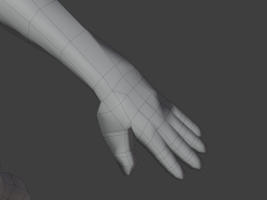 Stylized humanoid base mesh - female Modèle 3D