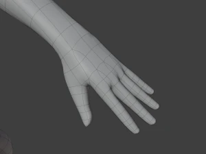 Stylized humanoid base mesh - male 3D Model