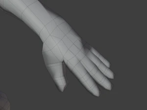Stylized humanoid base mesh - male 3D Model