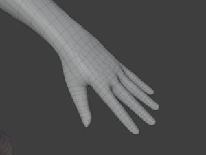 Stylized humanoid base mesh - male 3D 모델