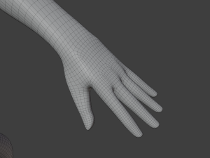 Stylized humanoid base mesh - male 3D 모델