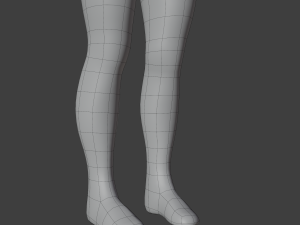 Stylized humanoid base mesh - male 3D 모델