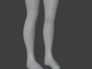 Stylized humanoid base mesh - male 3D 모델