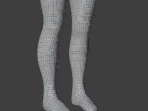 Stylized humanoid base mesh - male 3D 모델