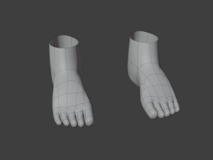 Stylized humanoid base mesh - male 3D 모델