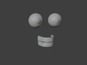 Stylized humanoid base mesh - male 3D Model